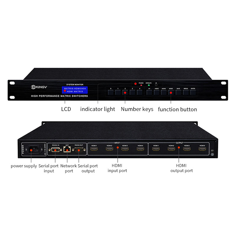 Hdmi Matrix 4 In 4 Out